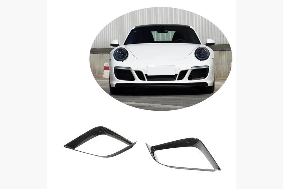 Porsche 911 (991) 2011–2019 Karbonové kryty predného nárazníka (pre Carrera 4 GTS 2017-2018, karbón) Fotografia 1