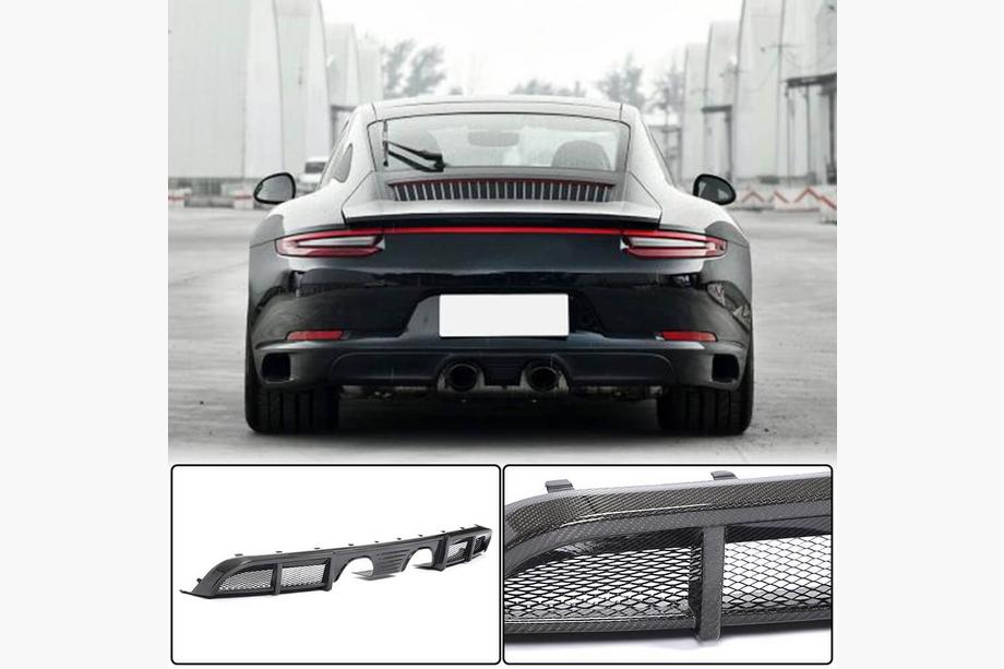 Porsche 911 (991) 2011–2019 Difúzor zadného nárazníka (pre Carrera 4 GTS 2017-2018, karbón) Fotografia 1