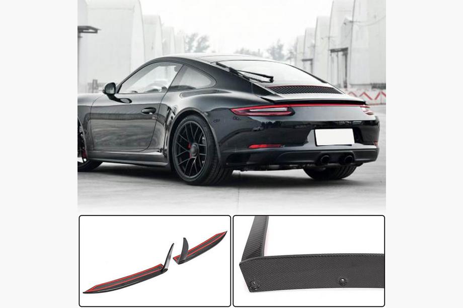 Porsche 911 (991) 2011–2019 Karbonové lišty na zadný nárazník (pre Carrera 4 GTS 2017-2018) Image