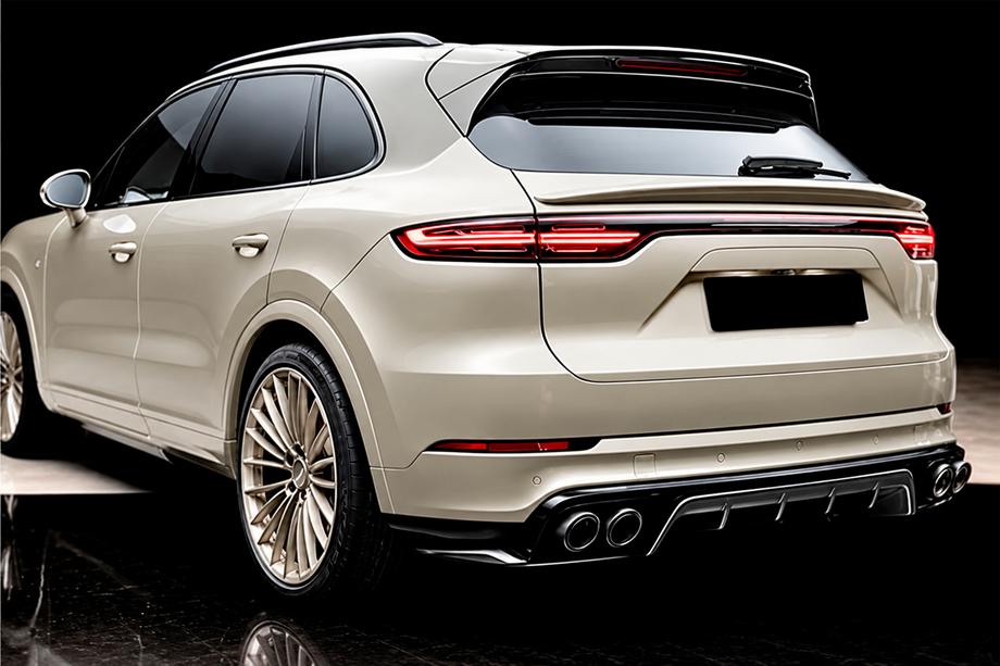 Porsche Cayenne 2018– Difúzor zadného nárazníka (2018-2023, Karbón) Image