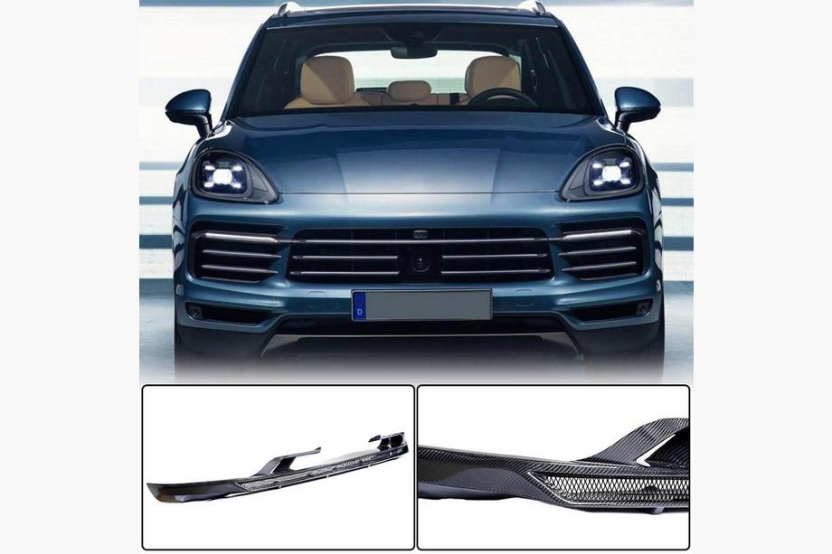 Porsche Cayenne 2018– Karbónový kryt predného lipu (pre Base 2018-2023) Fotografia 1
