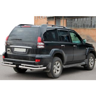 Zadné dvojité rohové rámy AK003-1 (2 ks, nerez) Toyota Land Cruiser Prado 120 2002–2009 fotografia 3