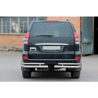 Zadné dvojité rohové rámy AK003-1 (2 ks, nerez) Toyota Land Cruiser Prado 120 2002–2009 fotografia 2