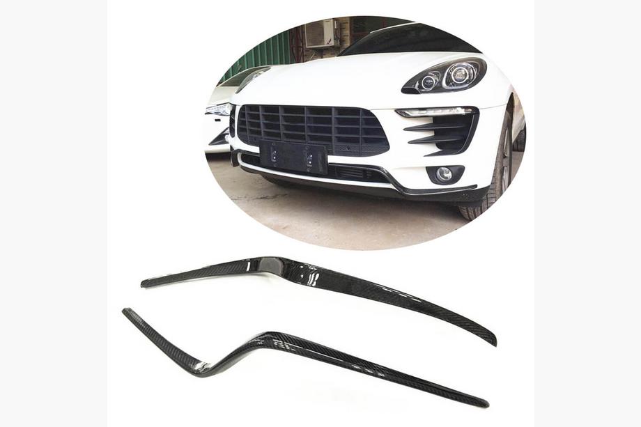 Porsche Macan 2014–2024 Karbonové kryty predného nárazníka Flap (2014-2018, karbón) Image