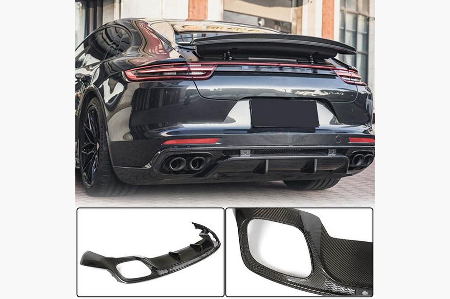 Porsche Panamera 2016–2023 Difúzor zadného nárazníka (2016-2020, Karbón) Image