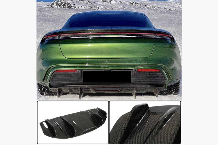 Porsche Taycan 2019– Difúzor zadného nárazníka (pre 2019-2024 Base SD, karbón) Image