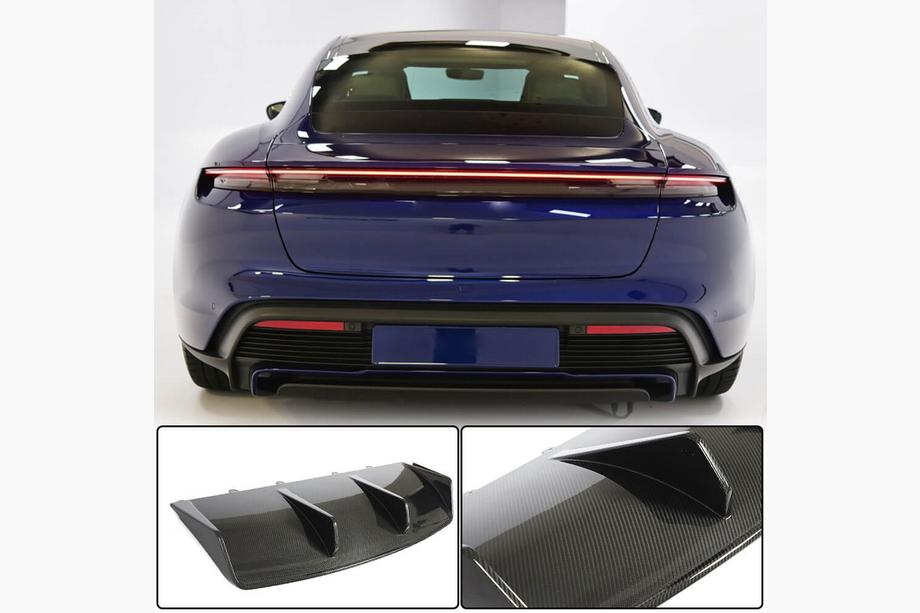 Porsche Taycan 2019– Difúzor zadného nárazníka (pre 2019-2024 Turbo S SD, karbón) Image