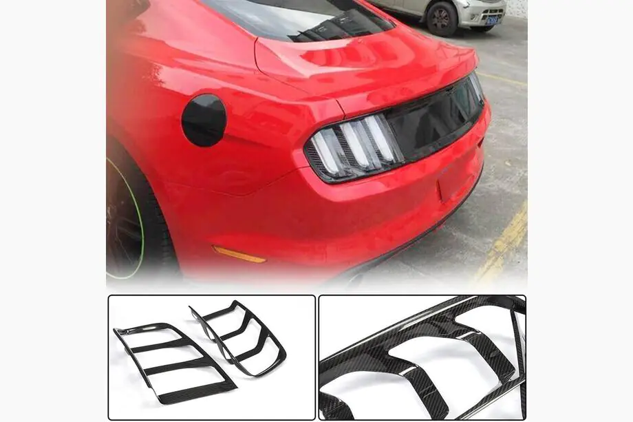 Ford Mustang 2015–2023 Kryty zadných svetiel (2015-2017, karbón) Fotografia 1