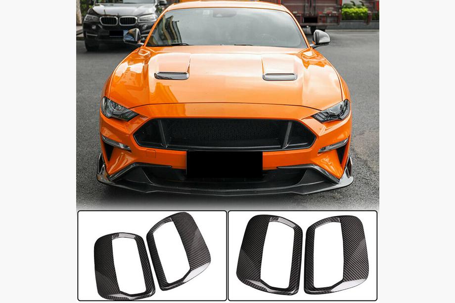 Ford Mustang 2015–2023 Lišty na kapotu (2018-2023, karbón) Image