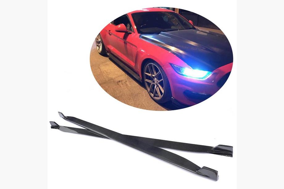Ford Mustang 2015–2023 Bočné prahy V2 (Karbon) Image