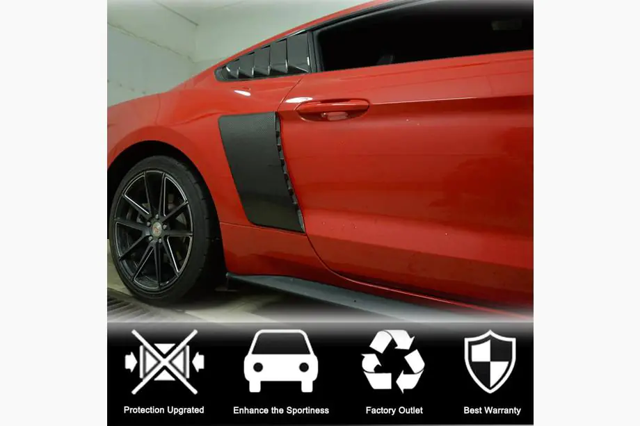 Ford Mustang 2015–2023 Kryty zadných blatníkov (2015-2017, Karbon) Fotografia 3