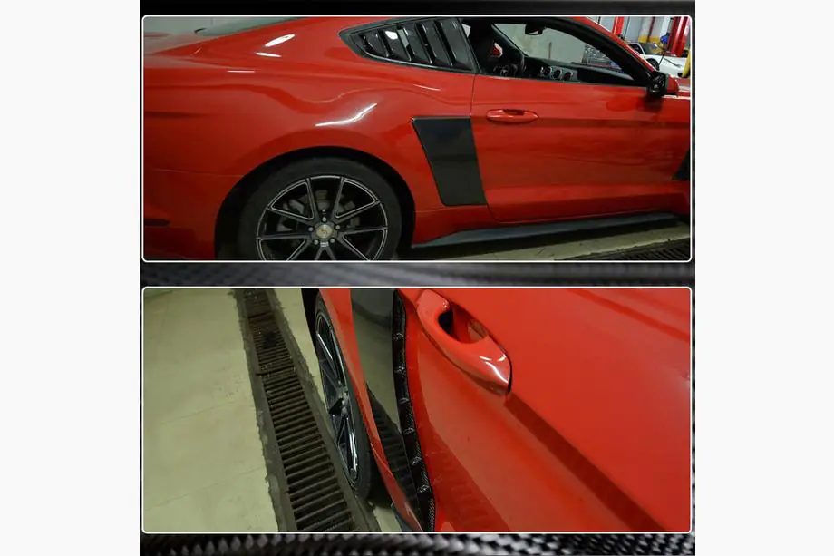 Ford Mustang 2015–2023 Kryty zadných blatníkov (2015-2017, Karbon) Fotografia 4