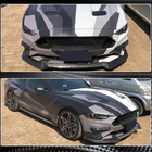 Ford Mustang 2015–2023 Lip spoiler predného nárazníka (2017-2020, karbón) fotografia 4