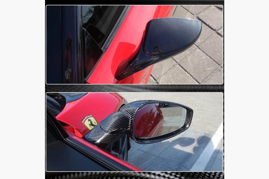 Ferrari 458 Italia 2009–2015 Kryty zrkadiel (karbón) Fotografia 3