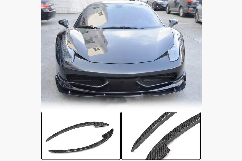 Ferrari 458 Italia 2009–2015 Karbonové nástavce na predný nárazník V2 (2011-2013, karbón) Image