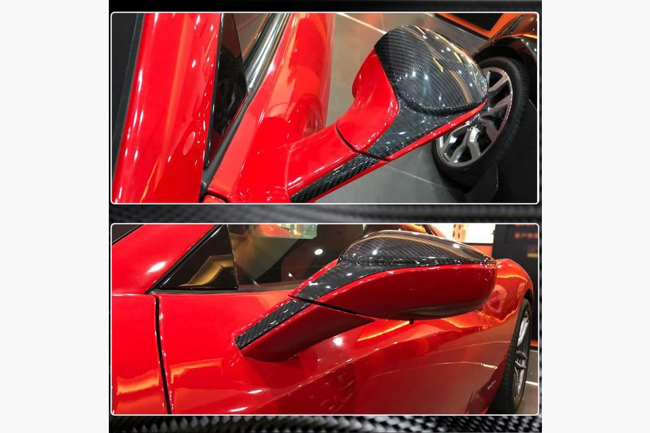 Ferrari 458 Italia 2009–2015 Kryty zrkadiel (karbón) Fotografia 4