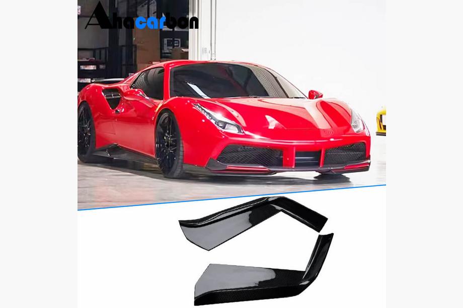 Ferrari 488 GTB 2015–2019 Flap lišty na predný nárazník (2015-2019, karbón) Image