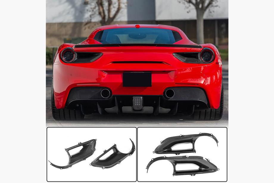 Ferrari 488 GTB 2015–2019 Kryty zadných svetiel (2015-2017, karbón) Fotografia 1