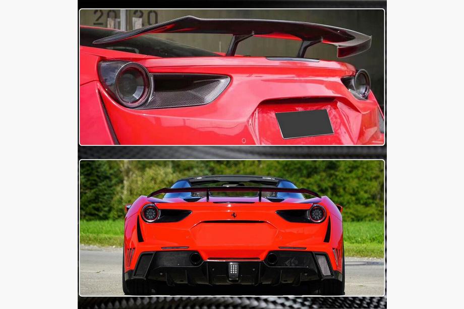Ferrari 488 GTB 2015–2019 Kryty zadných svetiel (2015-2017, karbón) Fotografia 3