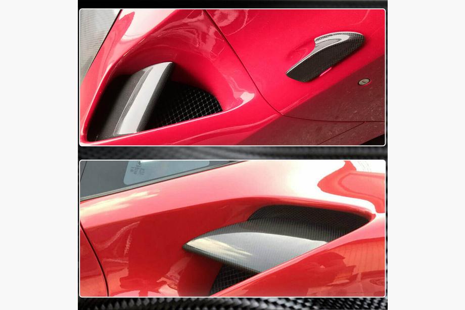 Ferrari 488 GTB 2015–2019 Karbonové kryty zadných blatníkov (2015-2019, Karbón) Fotografia 3