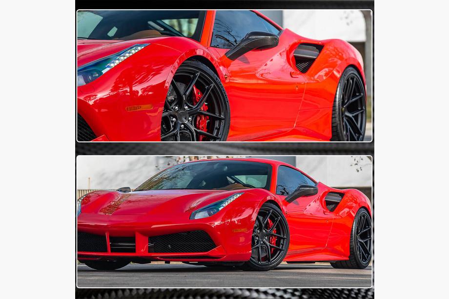 Ferrari 488 GTB 2015–2019 Karbonové kryty zadných blatníkov (2015-2019, Karbón) Fotografia 4