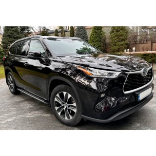 OEM bočné nášľapy (2024+, 2 ks, hliník) Toyota Highlander 2019– fotografia 2
