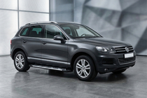 Volkswagen Touareg 2010–2018 Bočné nášľapy Sunrise (2 ks, hliník) fotografia 1
