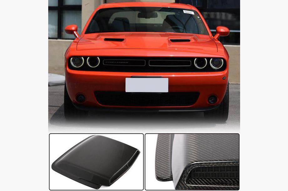 Dodge Challenger 2008–2023 Kryt kapoty (2015-2019, Karbón) Image