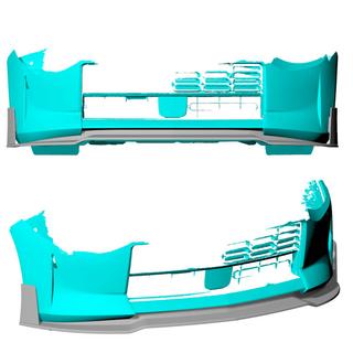 Predný lip spojler na nárazník (Karbon) fotografia 2