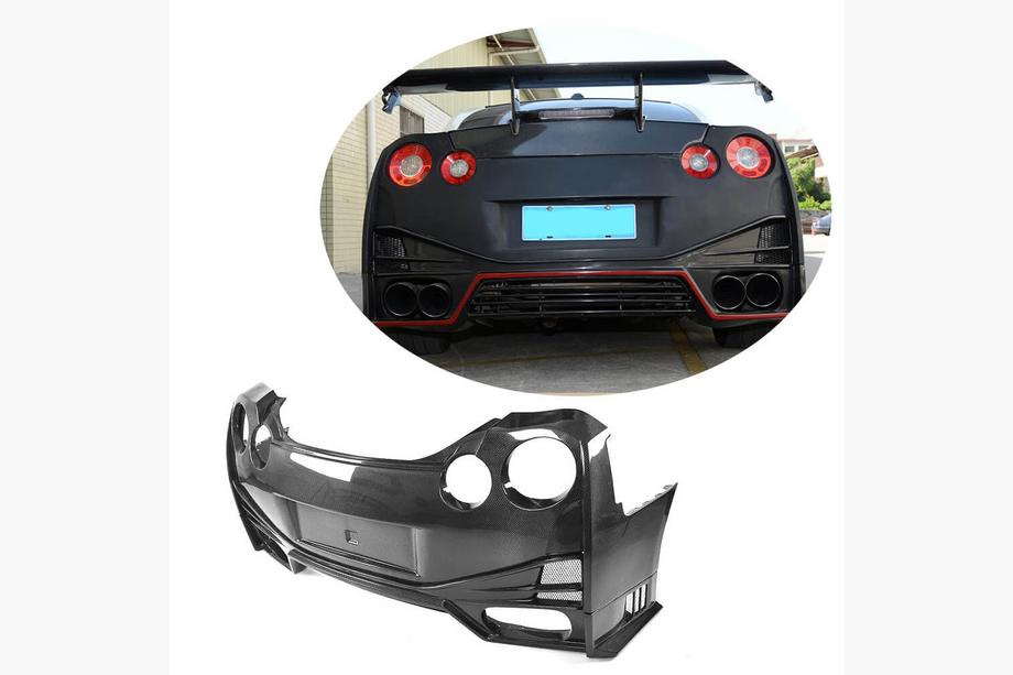 Nissan GT-R 2008–2025 Zadný nárazník (2009-2015, Karbón) Image