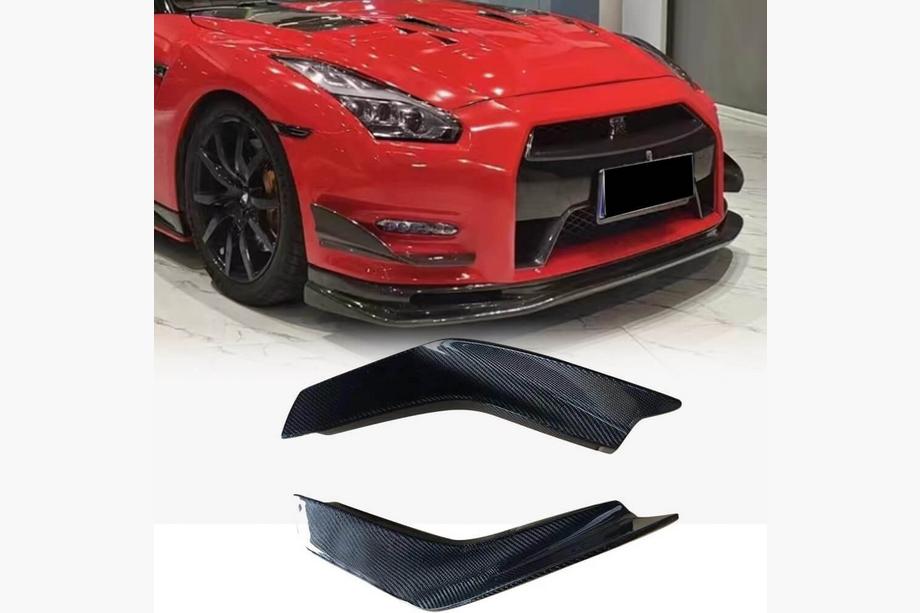 Nissan GT-R 2008–2025 Karbónové lišty na predný nárazník (2009-2015) Image