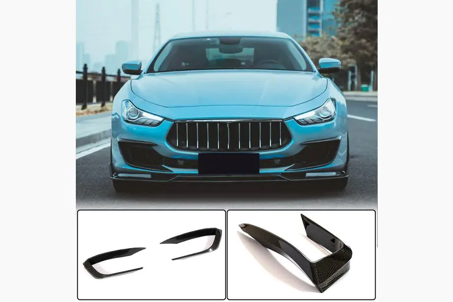 Maserati Ghibli 2013–2023 Nástavce na predný nárazník (pre Base 2018-2020, karbón) Fotografia 1