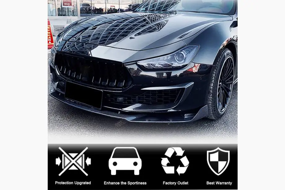 Maserati Ghibli 2013–2023 Nástavce na predný nárazník (pre Base 2018-2020, karbón) Fotografia 3