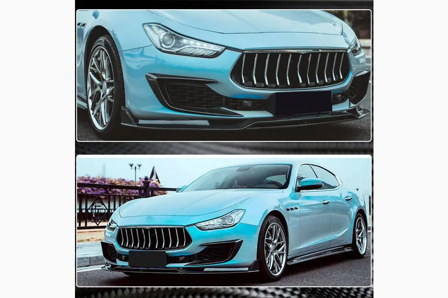 Maserati Ghibli 2013–2023 Nástavce na predný nárazník (pre Base 2018-2020, karbón) Fotografia 5