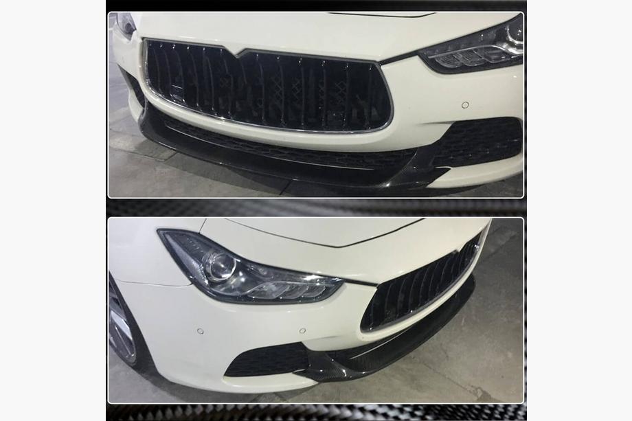 Maserati Ghibli 2013–2023 Predný splitter Lip V2 (pre Base/S/S Q4 2013-2017, karbón) Fotografia 5