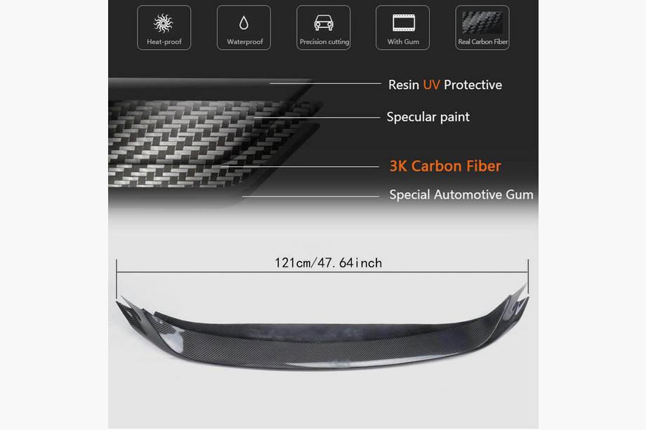 Maserati Ghibli 2013–2023 Predný splitter Lip V2 (pre Base/S/S Q4 2013-2017, karbón) Fotografia 7