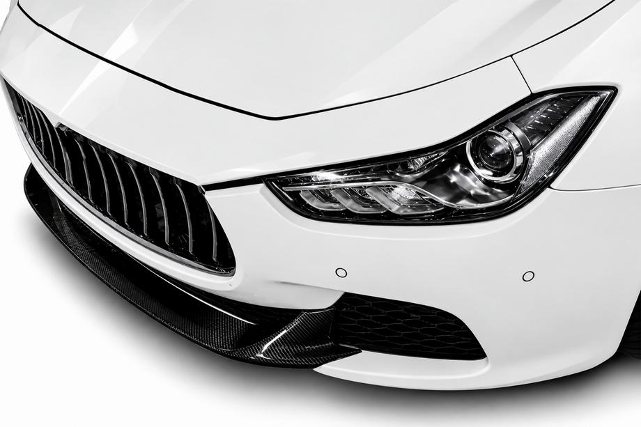 Maserati Ghibli 2013–2023 Predný splitter Lip V2 (pre Base/S/S Q4 2013-2017, karbón) Fotografia 1