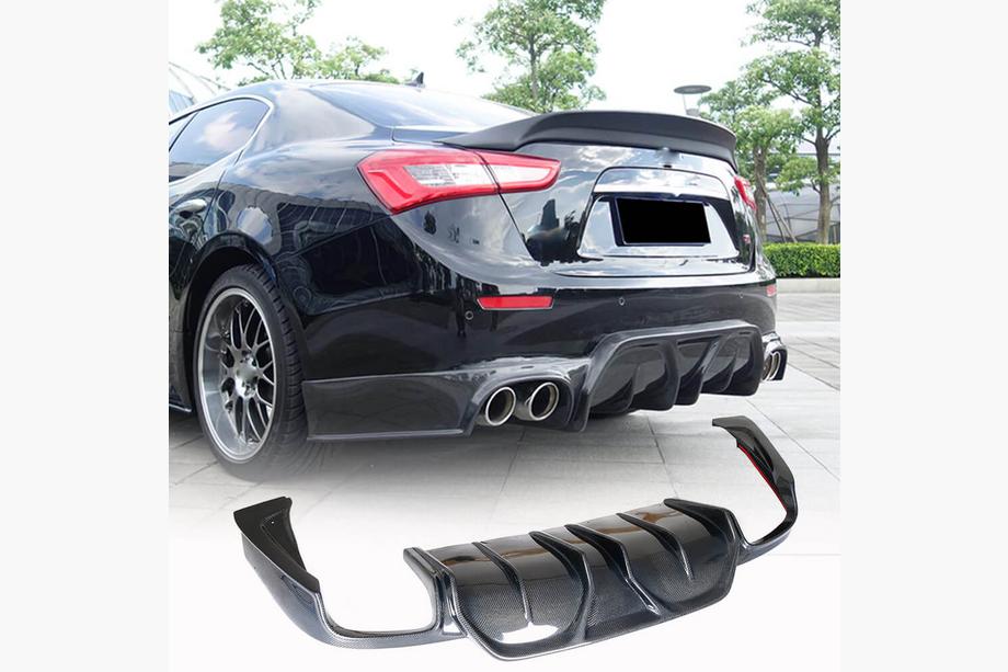 Maserati Ghibli 2013–2023 Difúzor zadného nárazníka (pre Base/S/S Q4 2014-2017, karbón) Image