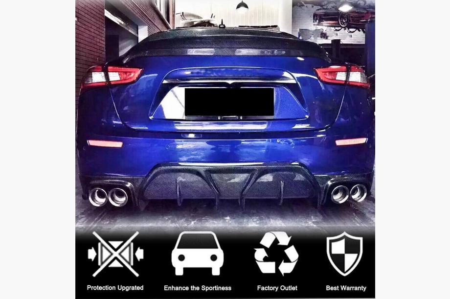 Maserati Ghibli 2013–2023 Difúzor zadného nárazníka (pre Base/S/S Q4 2014-2017, karbón) Fotografia 3