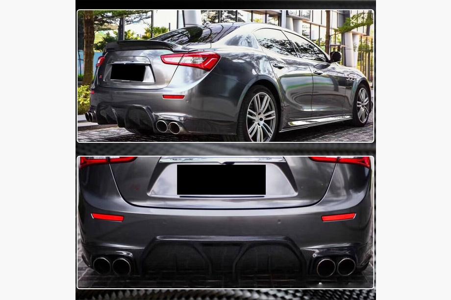 Maserati Ghibli 2013–2023 Difúzor zadného nárazníka (pre Base/S/S Q4 2014-2017, karbón) Fotografia 5