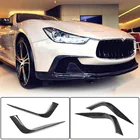 Maserati Ghibli 2013–2023 Karbonové lišty predného nárazníka (pre Base/S/S Q4 2013-2017) fotografia 1