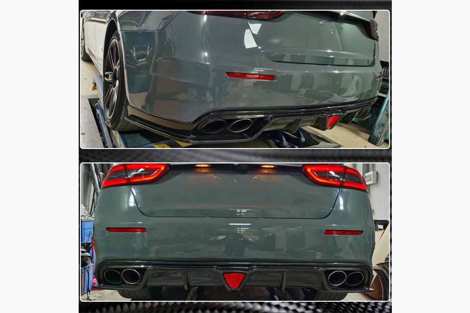 Maserati Quattroporte 2013–2023 Difúzor zadného nárazníka V1 (pre S/S Q4 2017-2020, karbón) Fotografia 4