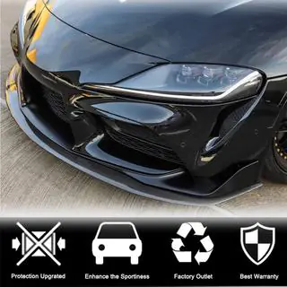 Lišta na predný nárazník Lip V1 (karbón) Toyota Supra 2019– fotografia 4
