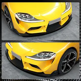 Predný nárazníkový lip spojler Lip V2 (karbón) Toyota Supra 2019– fotografia 4