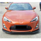 Toyota GT86 2011– Lišta na predný nárazník Lip V3 (karbón) fotografia 2