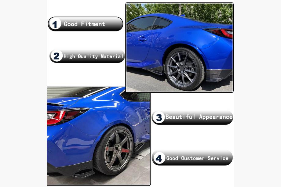 Subaru BRZ 2021– Kryty zadného nárazníka V2 (Karbon) Fotografia 3
