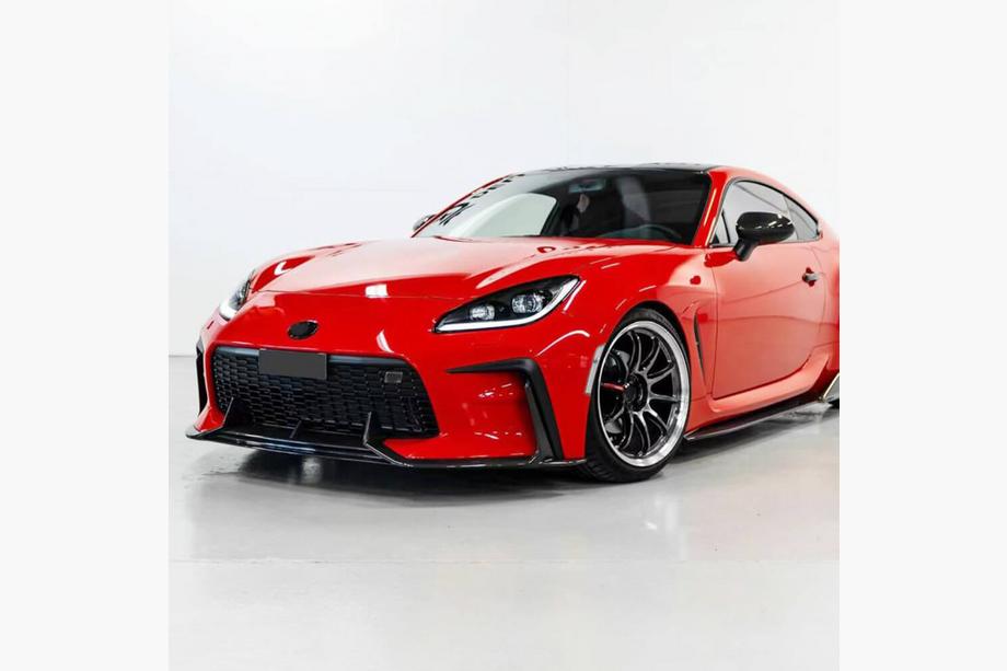 Subaru BRZ 2021– Karbonový lip na predný nárazník Lip V2 (2021-2023, Carbon) Fotografia 2