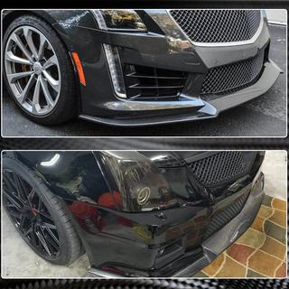 Lip na predný nárazník Lip V2 (pre CTS V Sedan 2016-2019, karbón) fotografia 4