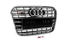 Audi A6 C7 2011–2017 Predná čierna maska chladiča s chrómovým rámikom S-style (2011-2014) fotografia 3