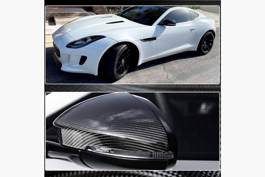 Jaguar F-Type 2013–2024 Kryty zrkadiel (2013-2021, Karbon) Fotografia 5